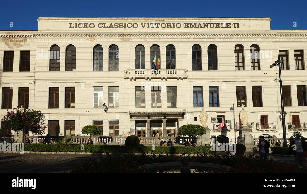 Liceo in Palermo, Sicily, Italy Stock Photo