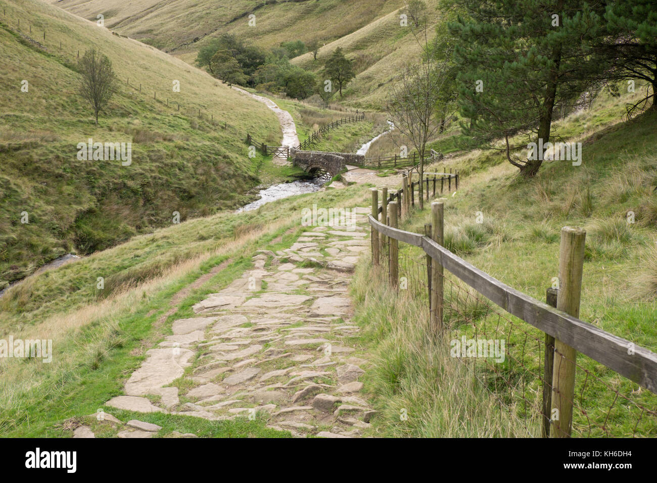 Jacob's Ladder, Edale in the Derbyshire Peak District, England Stock