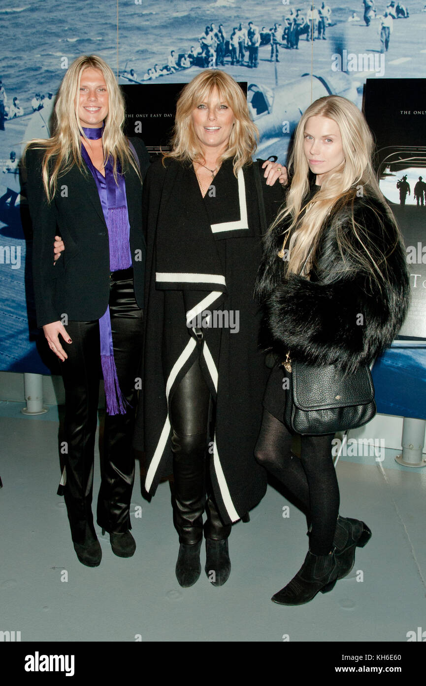 Alexandra Richards, Patti Hansen and Theodora Richards at the New York Premiere of Act of Valor at The Intrepid in New York City. February 9, 2012. © Kristen Driscoll/Mediapunch Inc. Stock Photo