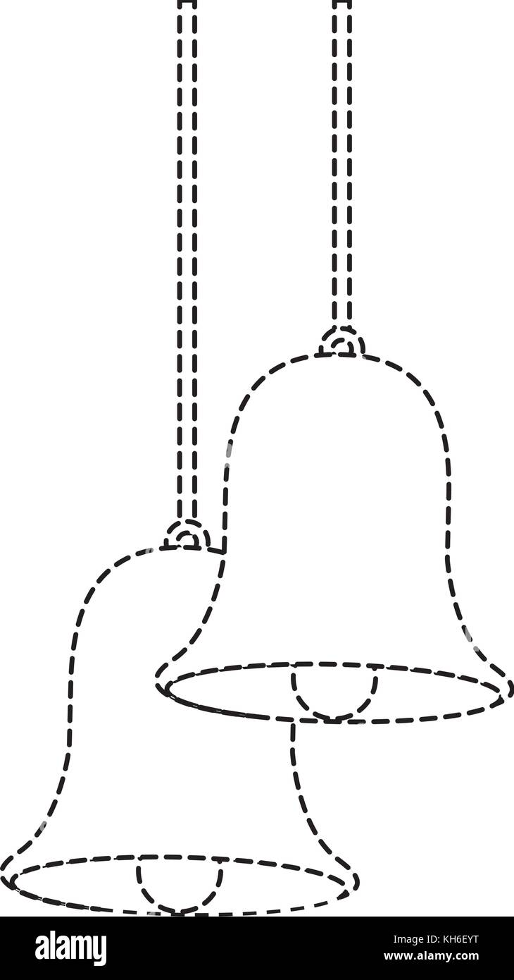 christmas bells hanging decoration traditional Stock Vector Image & Art