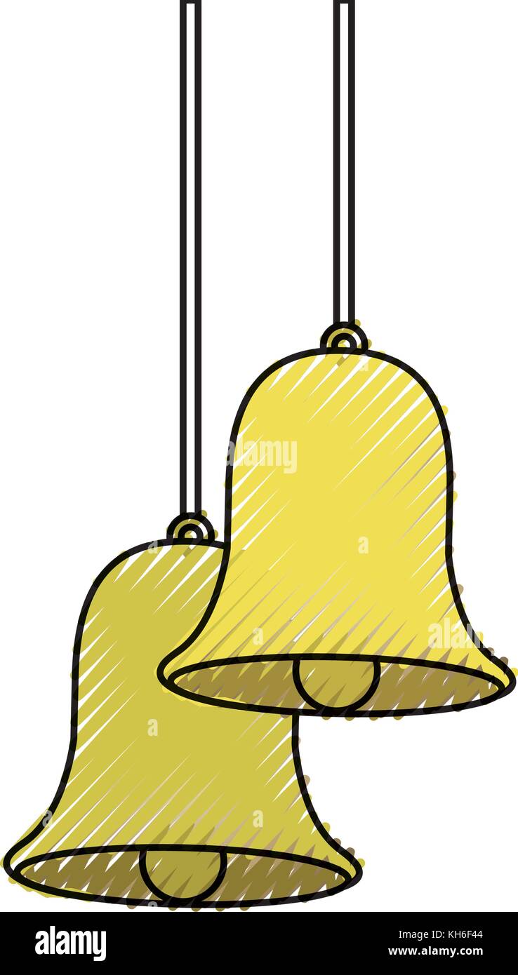 christmas bells hanging decoration traditional Stock Vector Image & Art