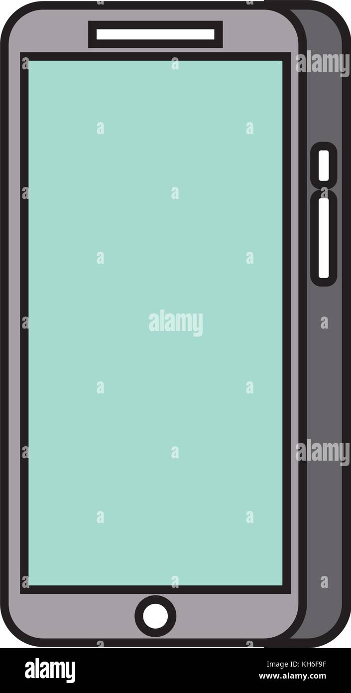 modern touchscreen gadget smartphone empty screen Stock Vector Image ...