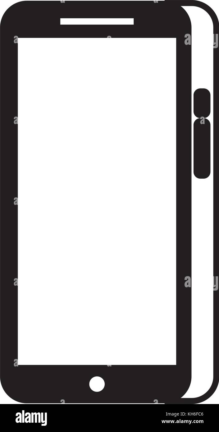 modern touchscreen gadget smartphone empty screen Stock Vector Image ...