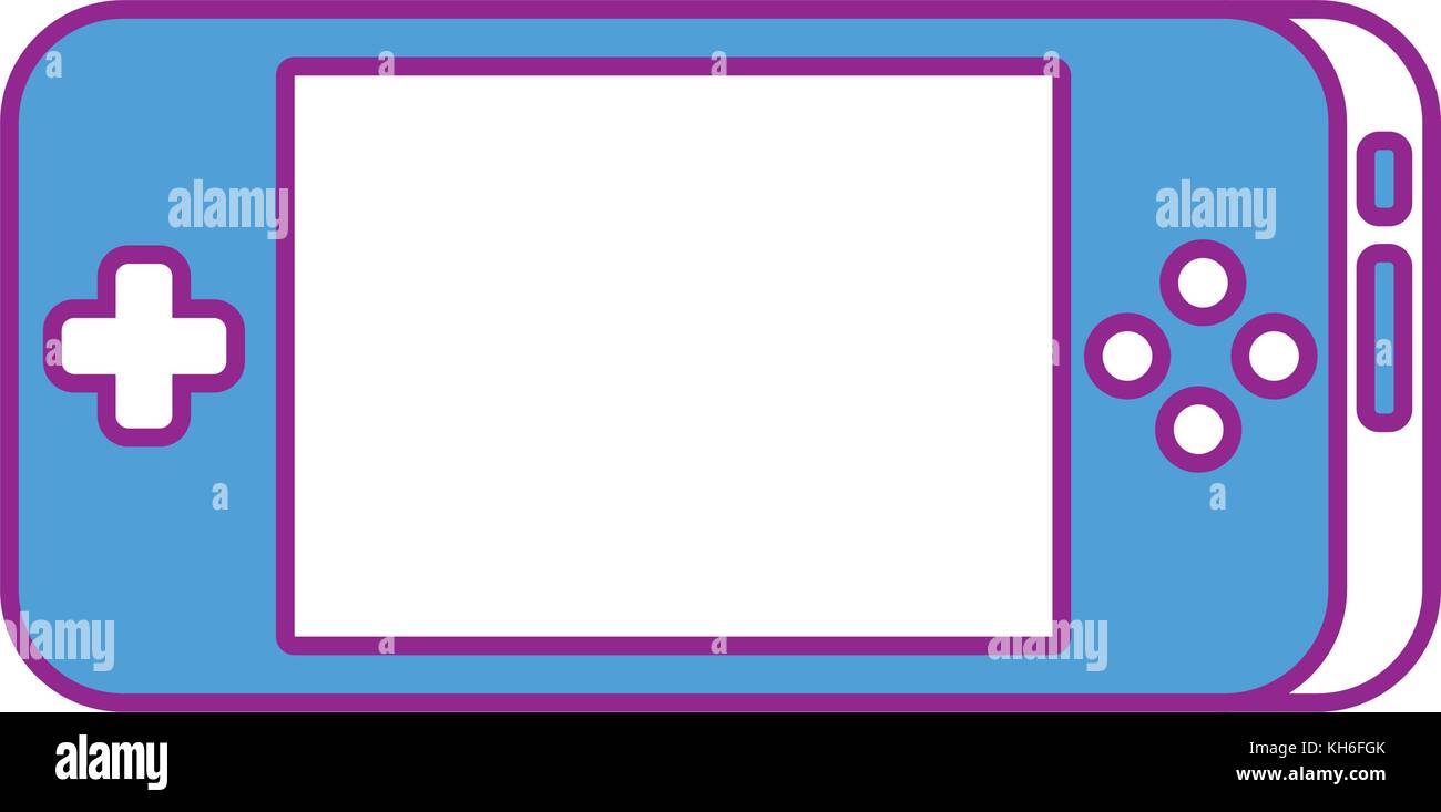 portable video game console gadget technology Stock Vector Image & Art ...