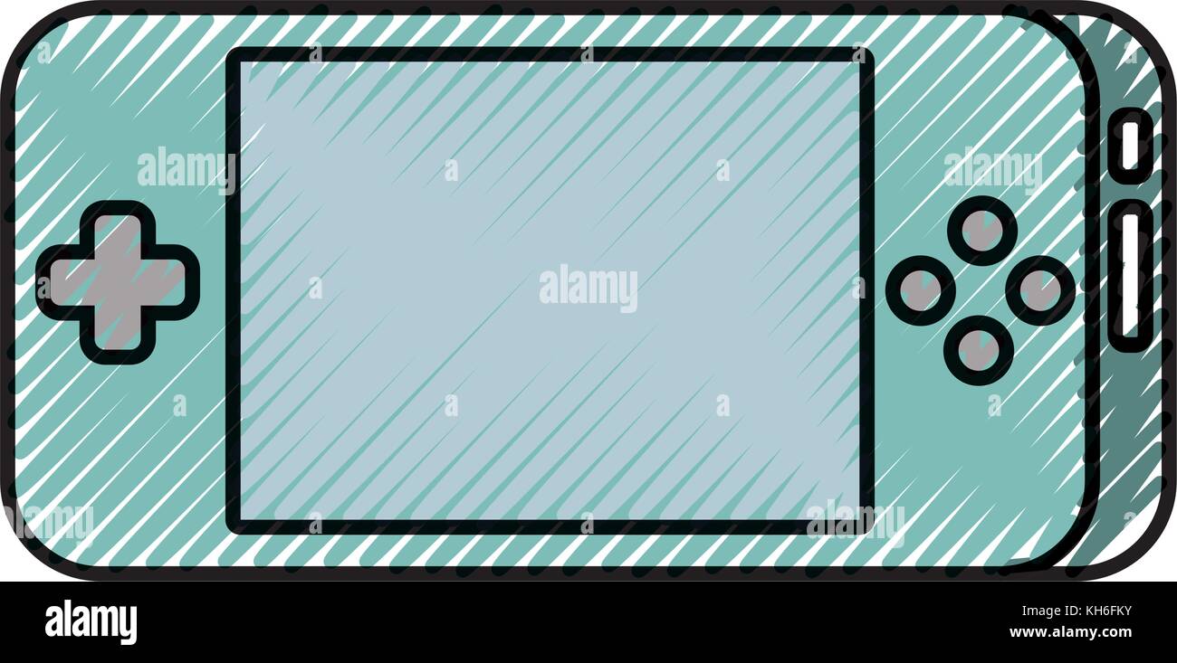 portable video game console gadget technology Stock Vector Image & Art ...