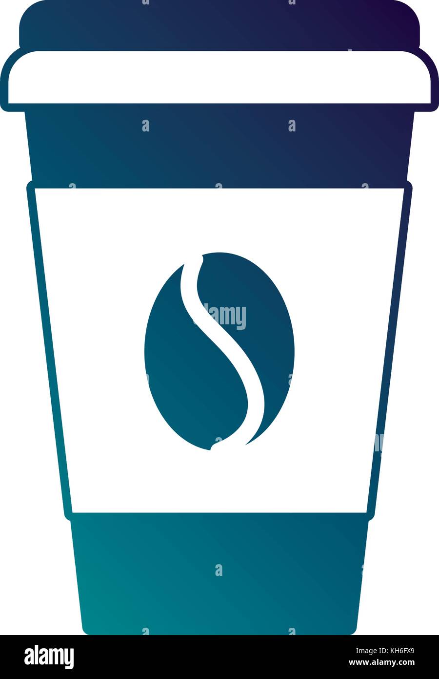 paper coffee cup bean fresh beverage Stock Vector Image & Art - Alamy