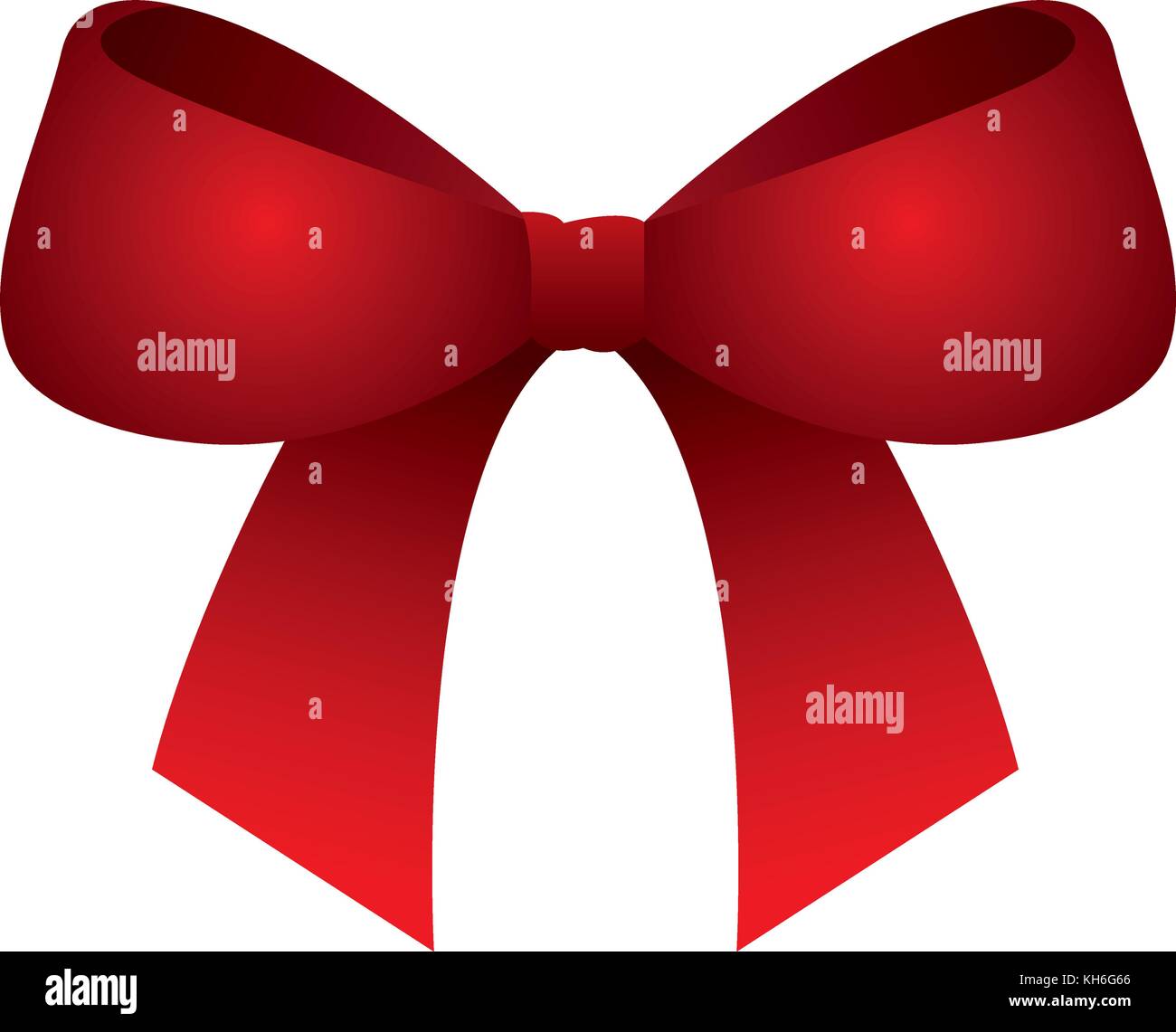 Adorable pink double ribbon bow design element Vector Image