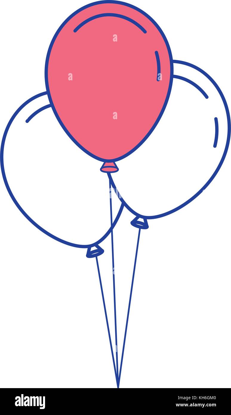 three balloons inflatable party decoration Stock Vector Image & Art - Alamy