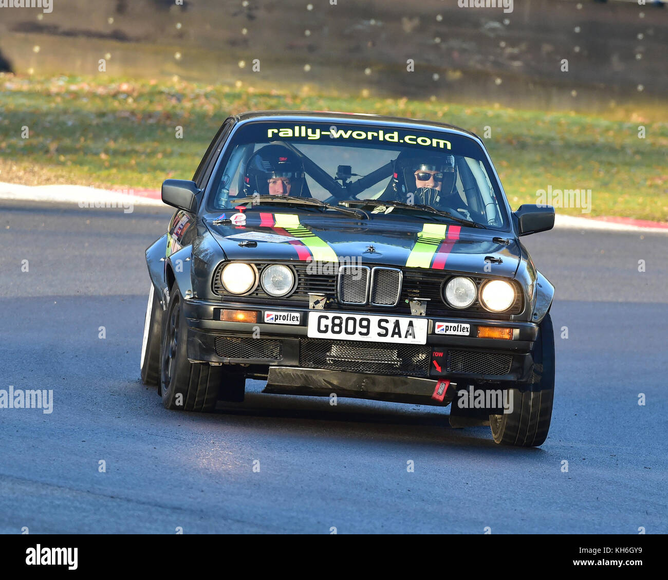 Andrew Juric, Michael Juric, BMW E30, MGJ Rally Stages, Chelmsford Motor Club, Brands Hatch,  Saturday, 21st January 2017, MSV, Rally, racing, rallyin Stock Photo
