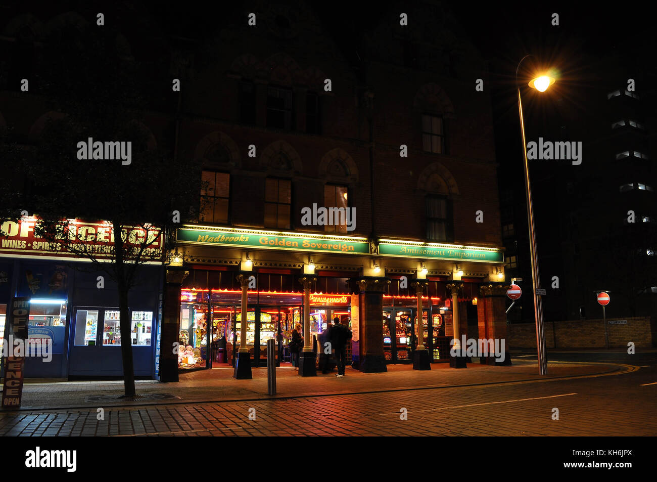 Southport at night Stock Photo - Alamy