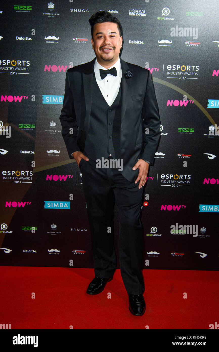 Hector Rodriguez attending the NOW TV Esports Industry Awards 2017, at the Brewery in London. PRESS ASSOCIATION Photo. Picture date: Monday November 13th, 2017 Photo credit should read: Matt Crossick/PA Wire. Stock Photo