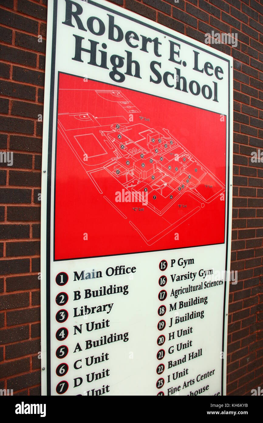 Robert E Lee High school Tyler, TX 2017 Stock Photo Alamy