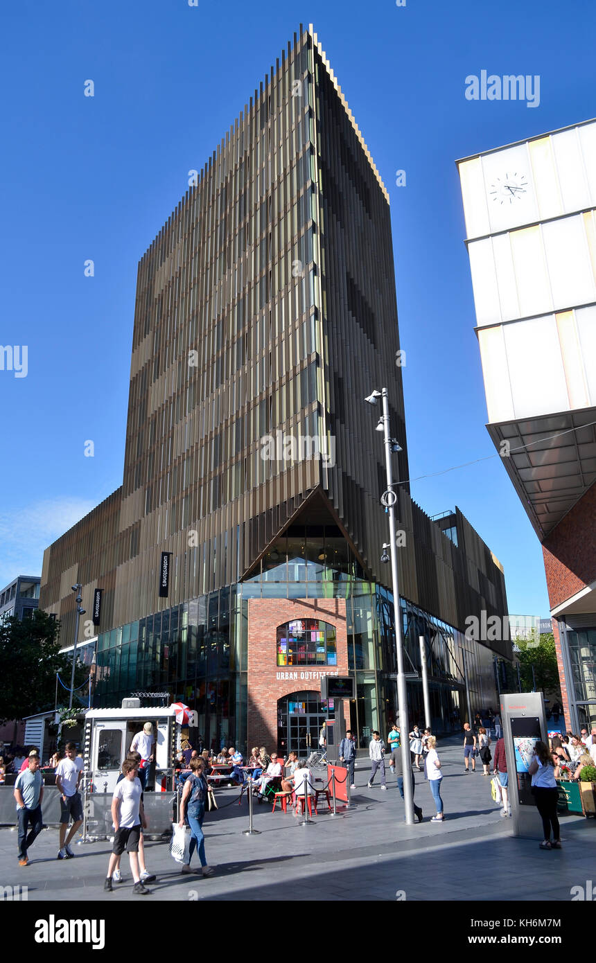 Urban Outfitters & Waterstones, Liverpool One, Liverpool, UK. Stock Photo