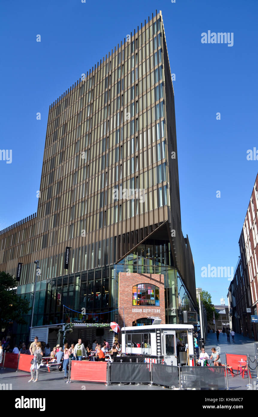 Urban Outfitters & Waterstones, Liverpool One, Liverpool, UK Stock
