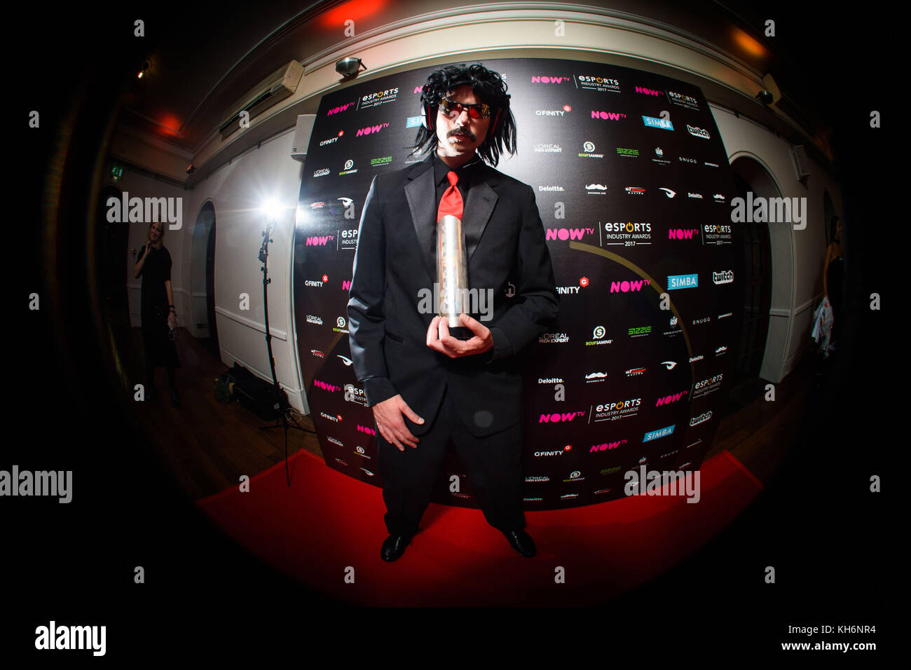 Dr Disrespect (real name Guy Beahm) with the Streamer of the Year Stock