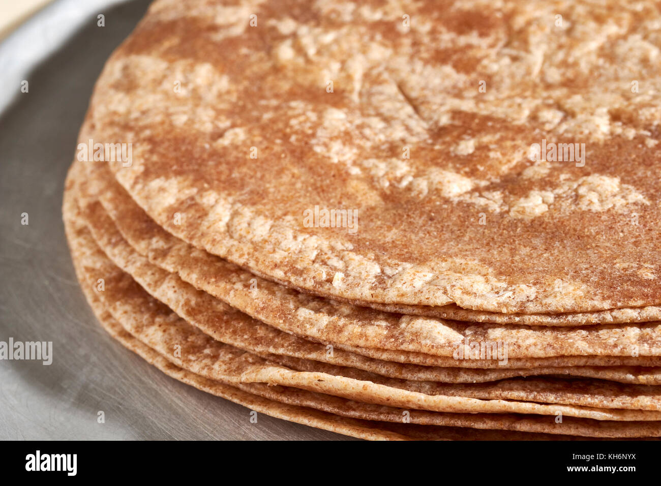 whole wheat flour tortillas Stock Photo Alamy