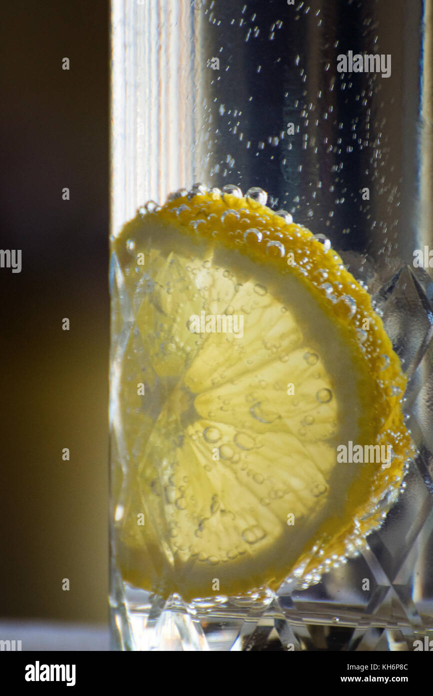Lemon tonic water Stock Photo Alamy