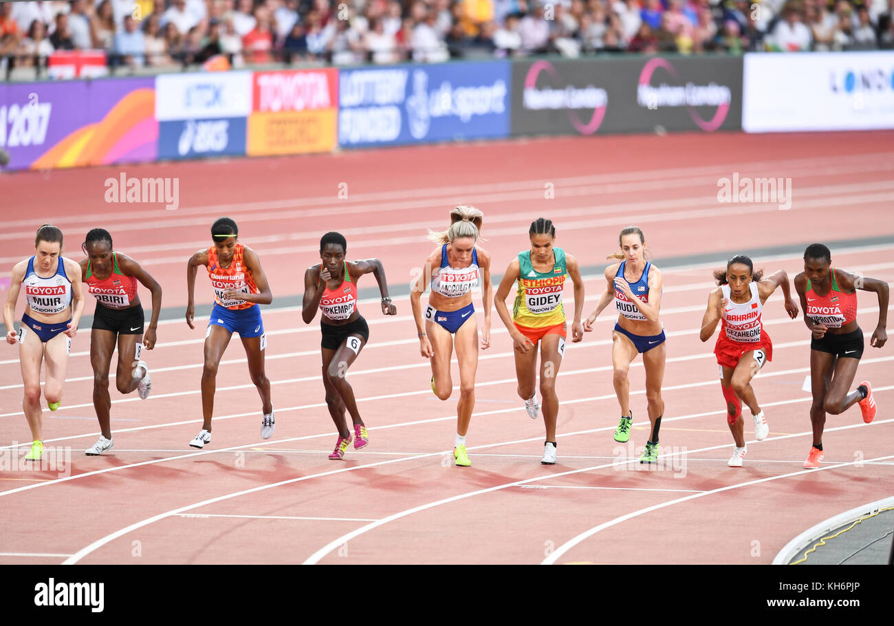 Women's 5000m Final IAAF World Championships London 2017 Stock