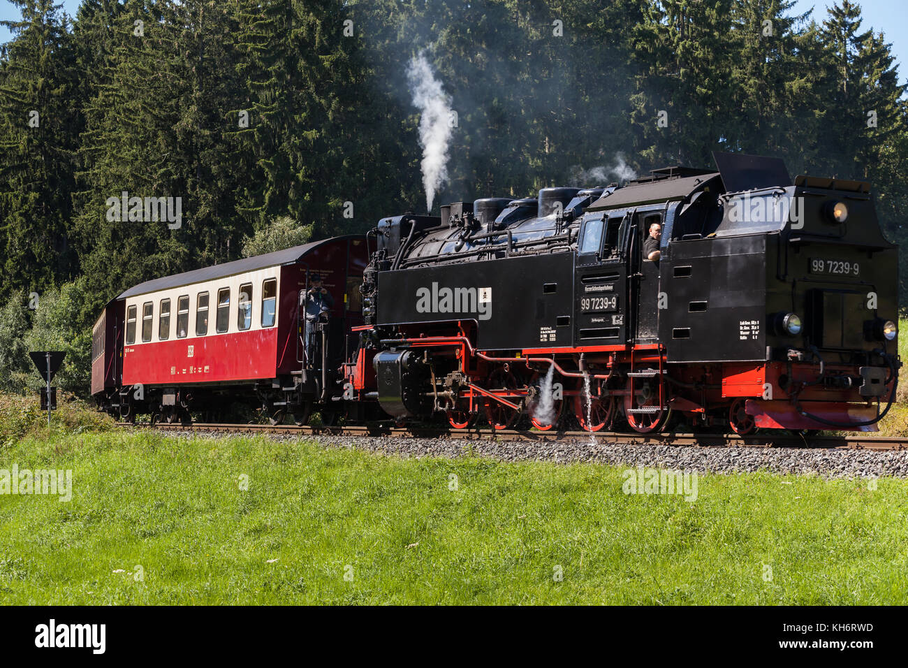 Harzer Schmalspurbahn Selketalbahn Stock Photo