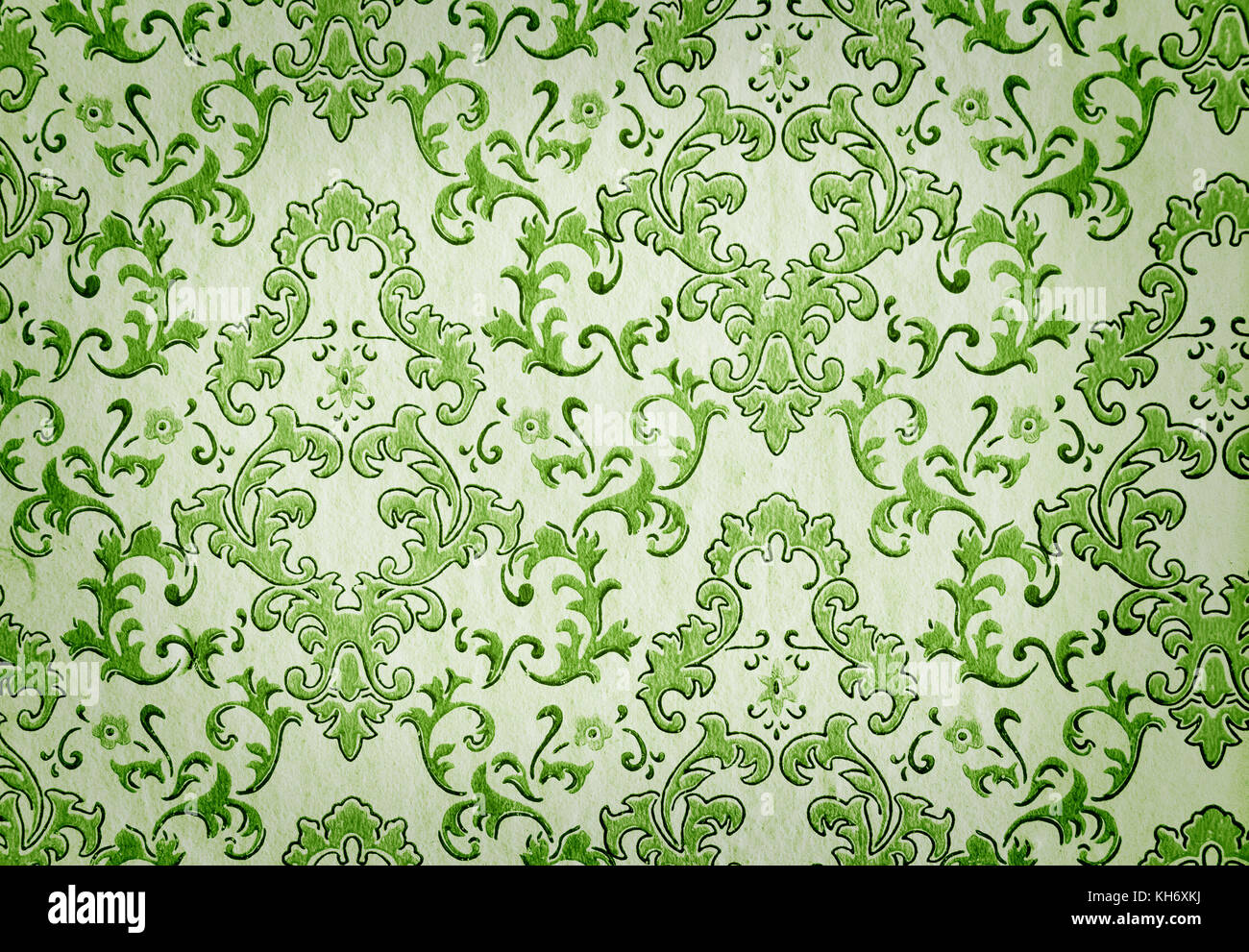 Old Wallpaper Green