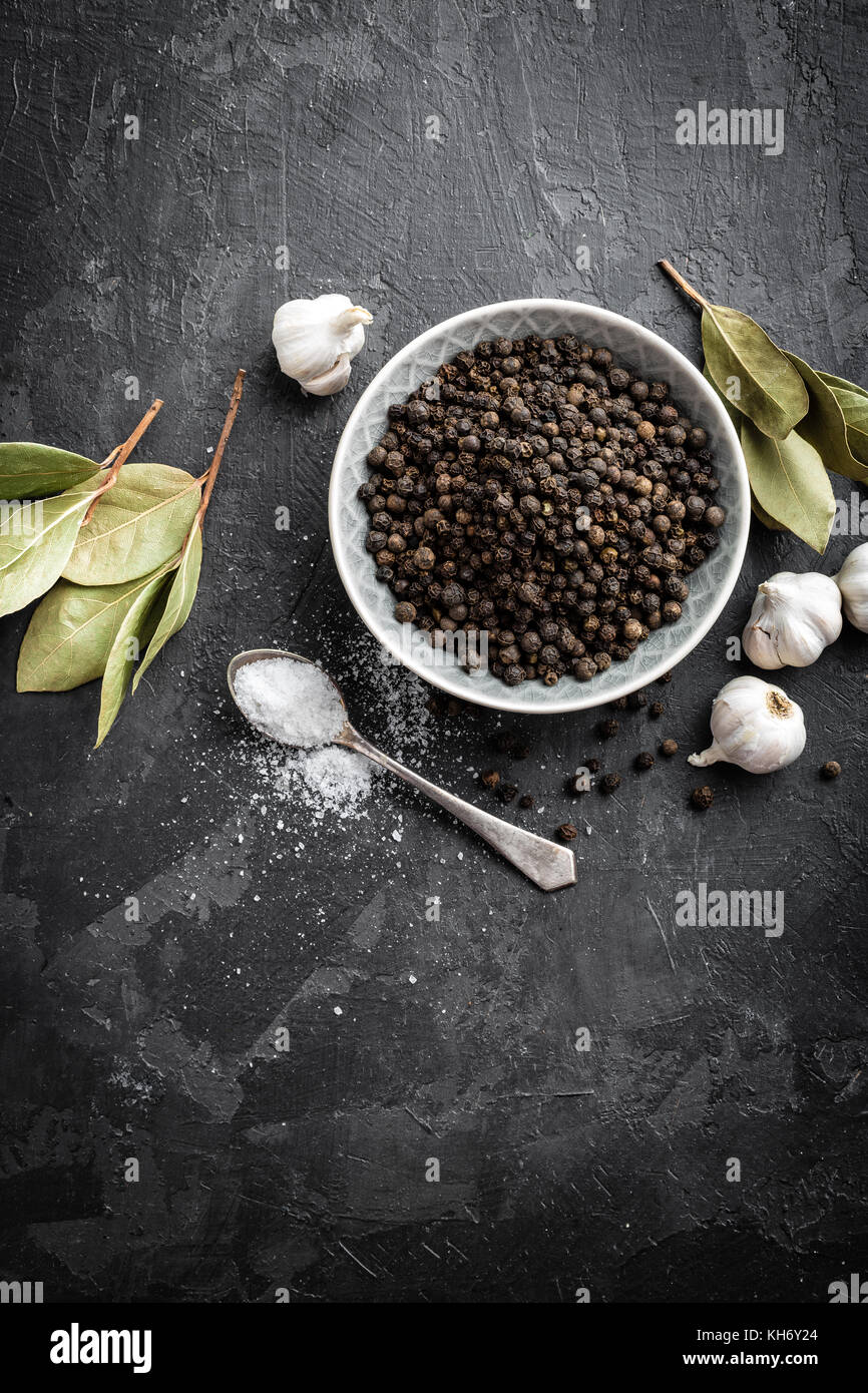 Black pepper corns Stock Photo Alamy