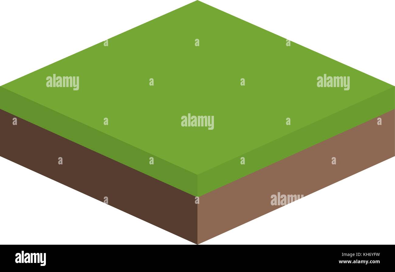 Isometric piece of earth Stock Vector Image & Art - Alamy