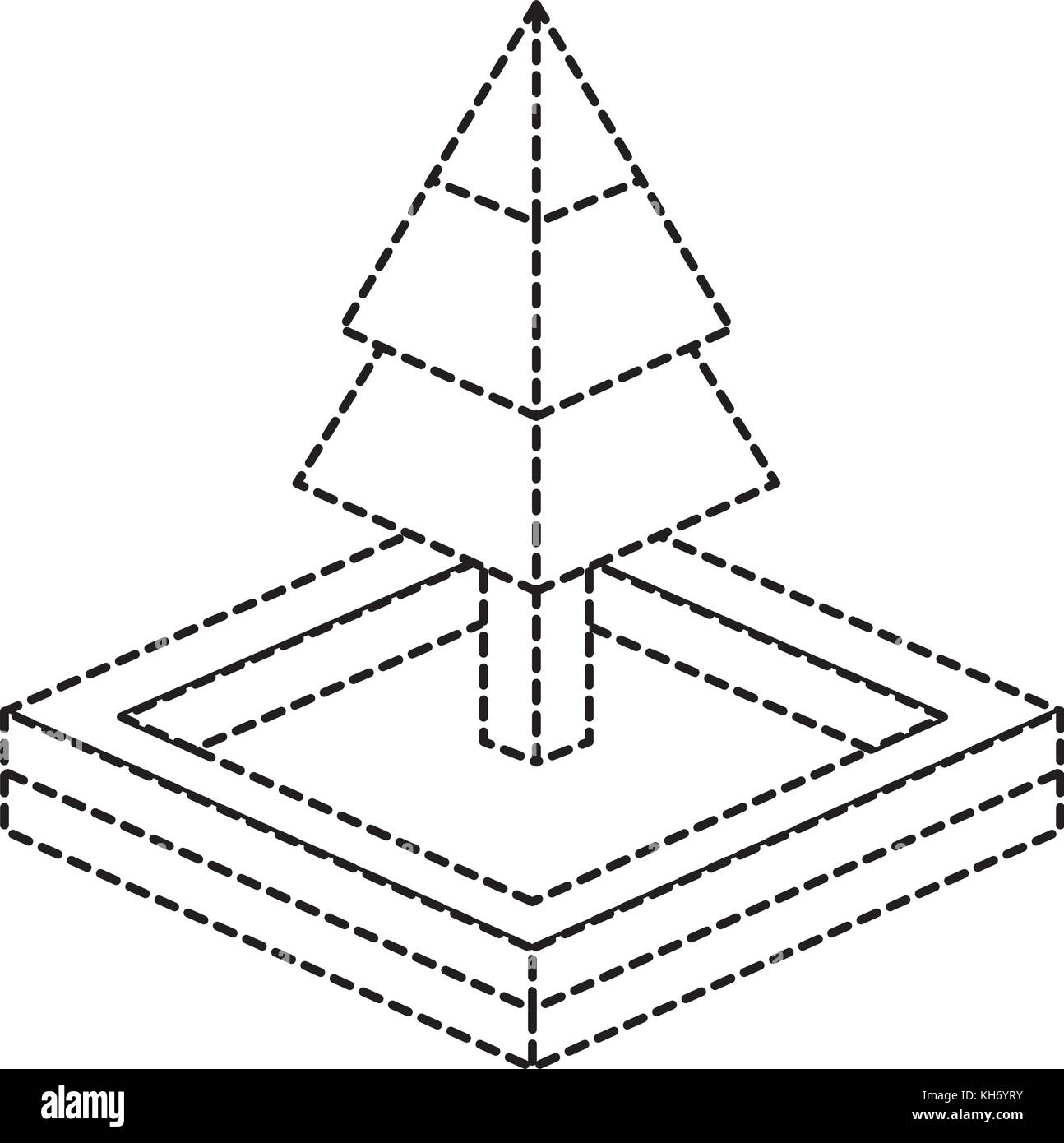 Isometric pine tree design Stock Vector Image & Art - Alamy