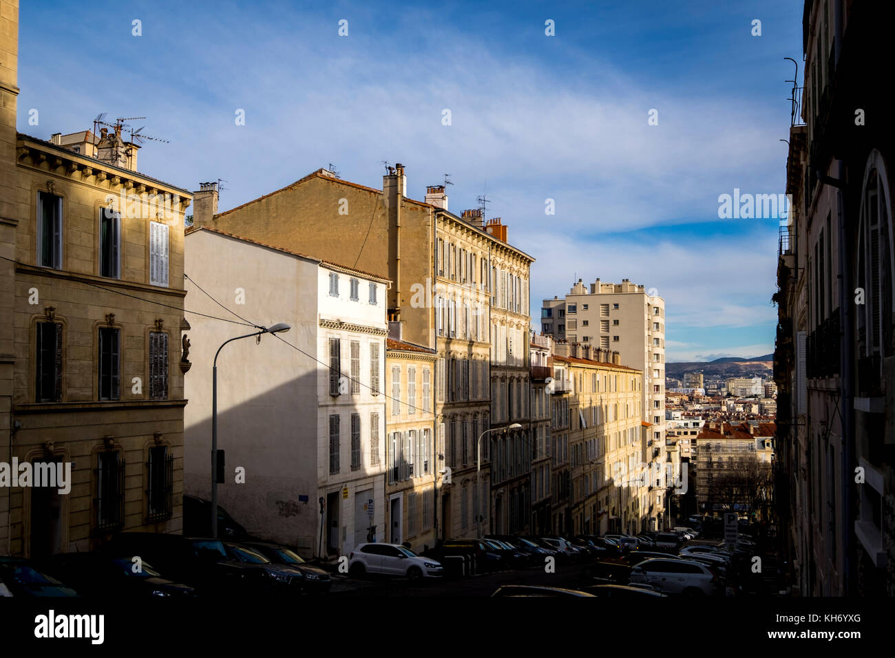 Downhill in Marseille France Europe Stock Photo Alamy