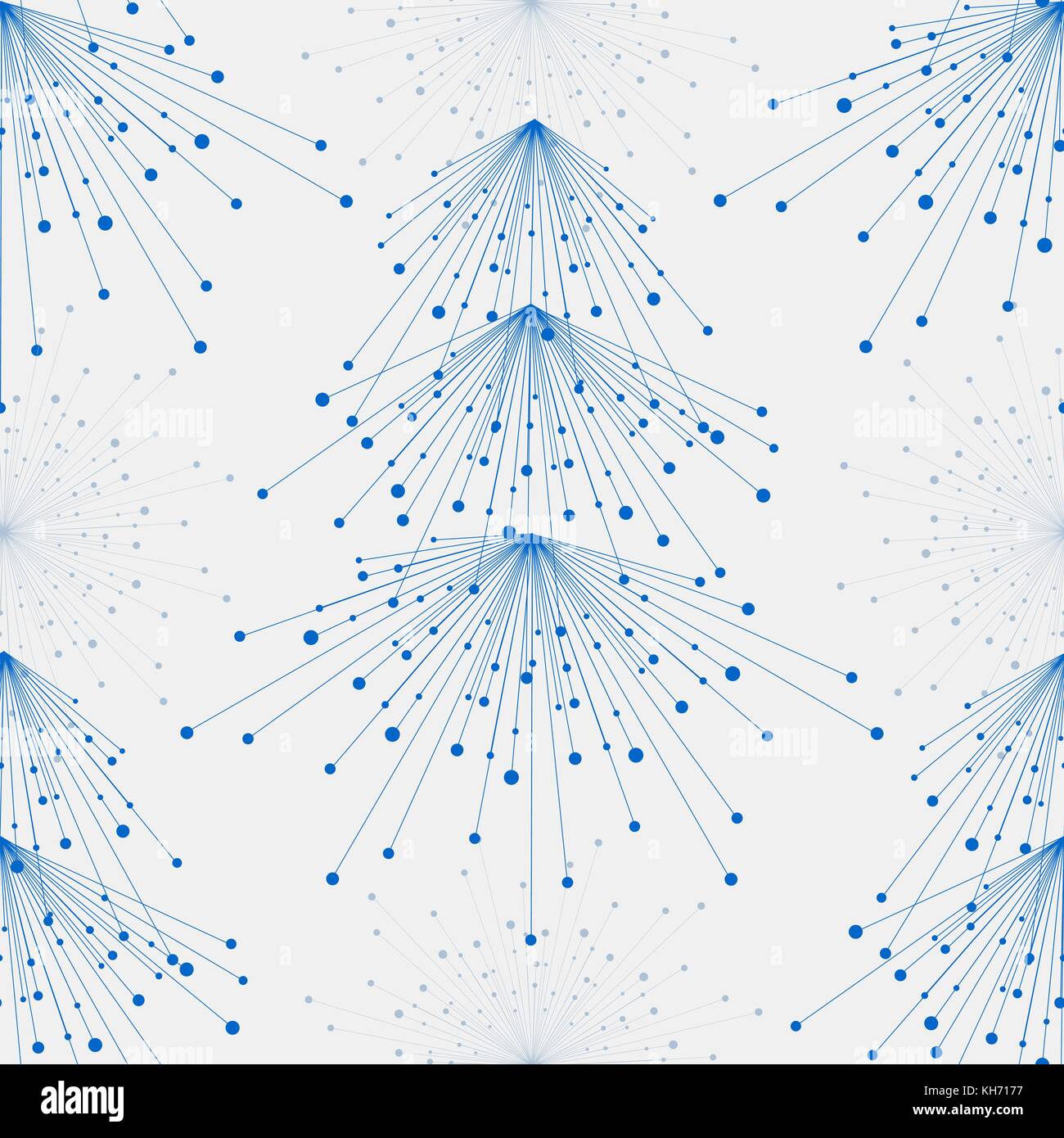 Seamless geometric pattern with connected lines and dots in a shape of ...