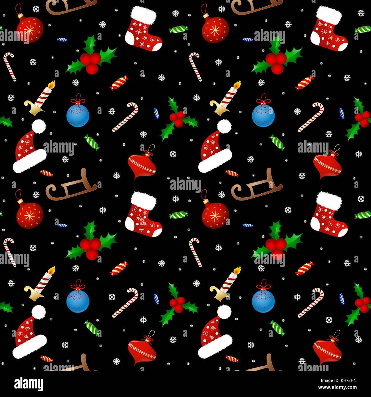 Seamless background pattern. Merry Christmas Stock Vector Image & Art ...