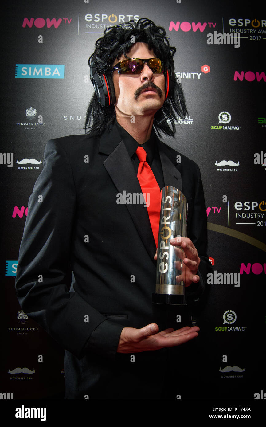 Guy Beahm Dr Disrespect (real name Guy Beahm) with the Streamer of the Year award