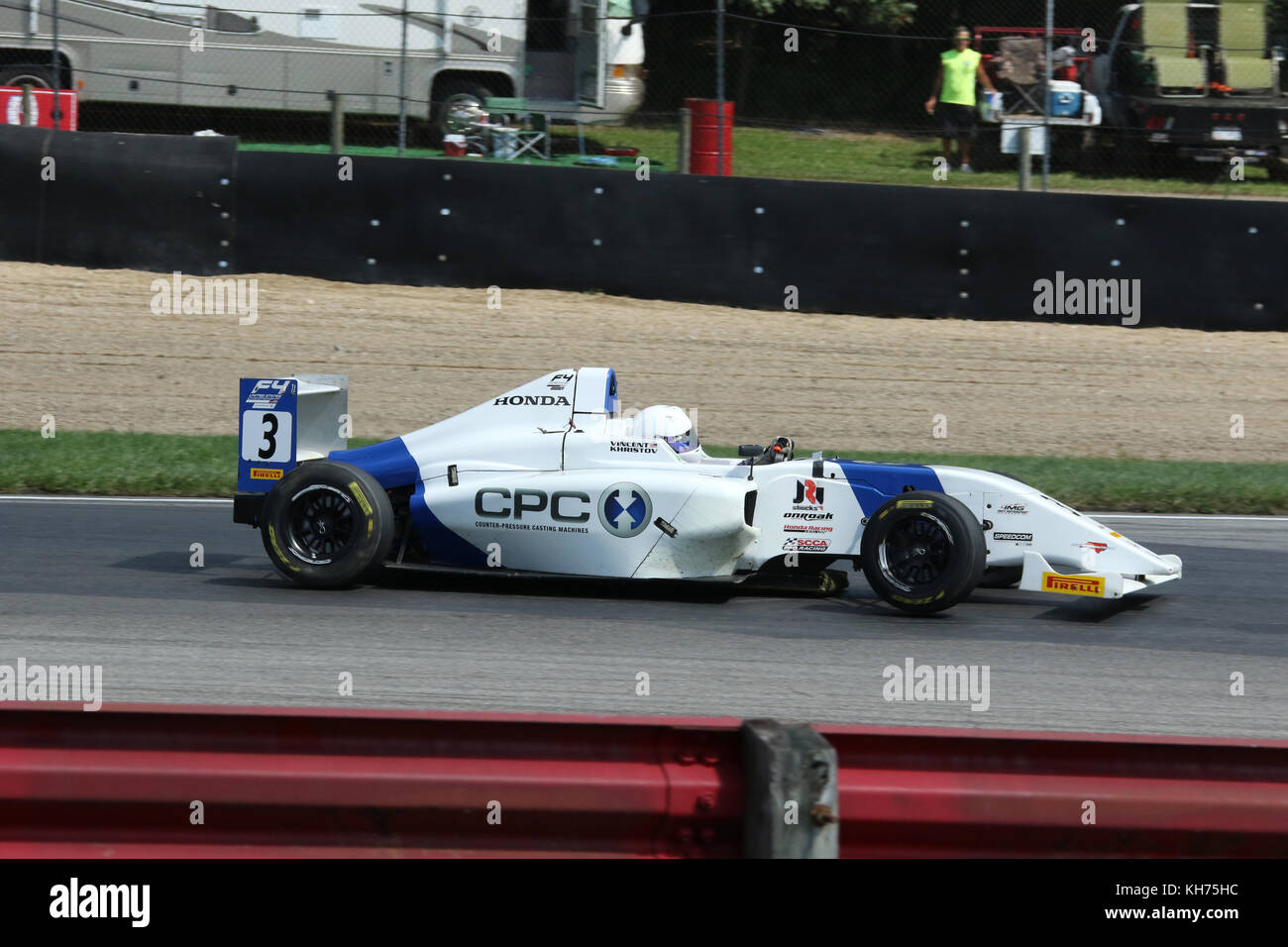 Vincent Khristov. Car 3. Formula 4 Race. MidOhio Sports Car Course