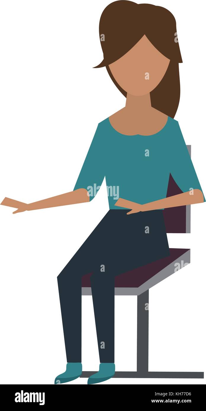 Young trendy cheerful woman Stock Vector Images - Alamy