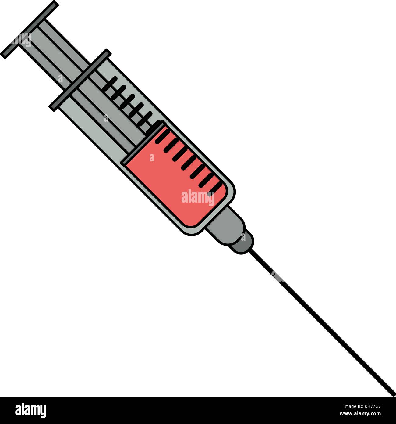 Medical syringe isolated Stock Vector Image & Art - Alamy