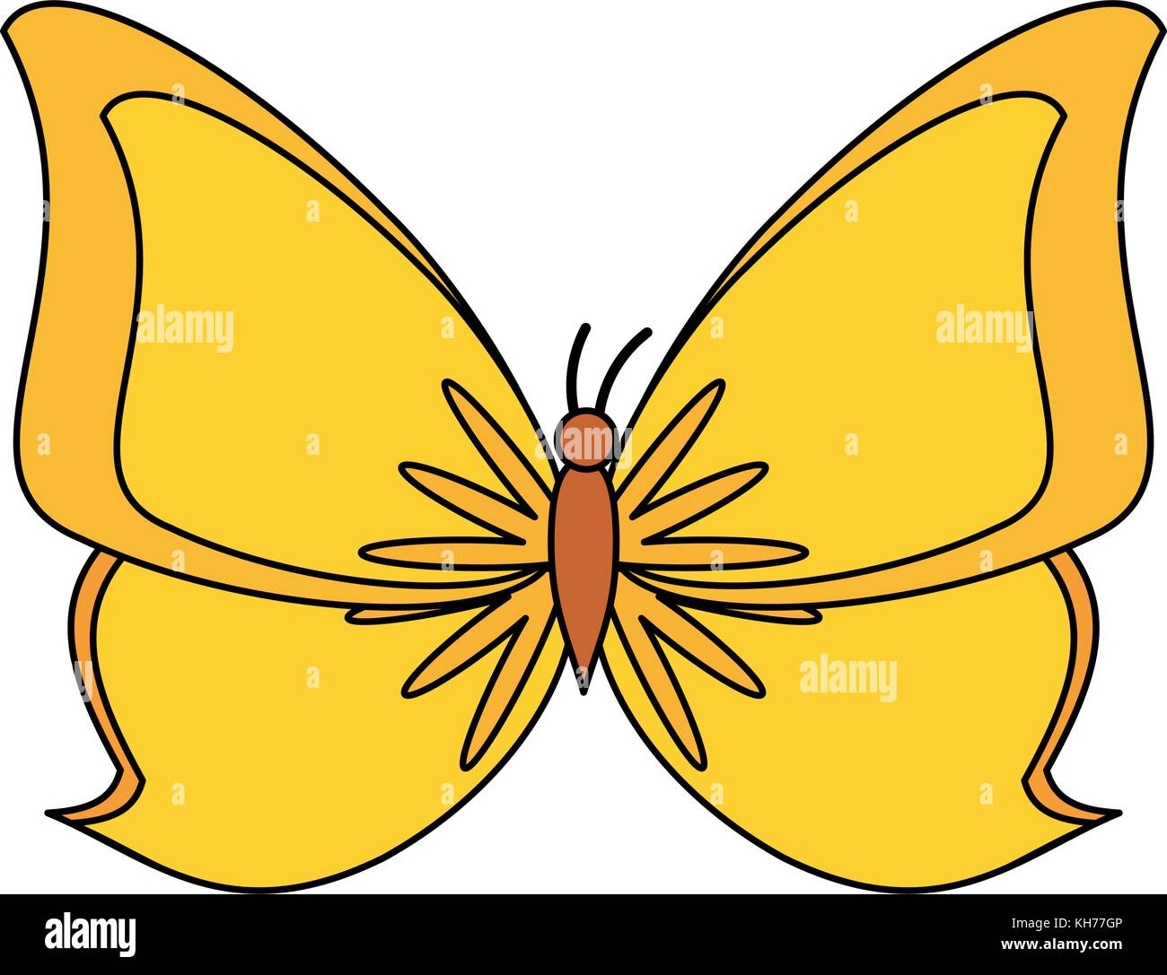 Beautiful buttefly isolated Stock Vector Image & Art - Alamy