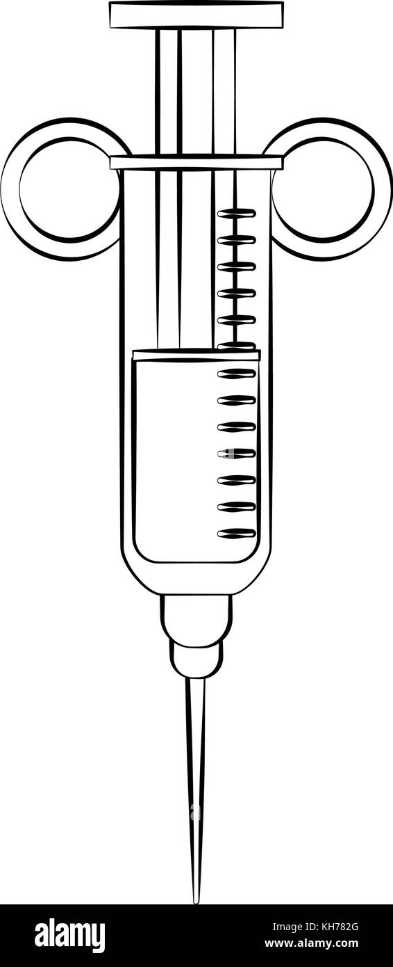 Medical syringe isolated Stock Vector Image & Art - Alamy