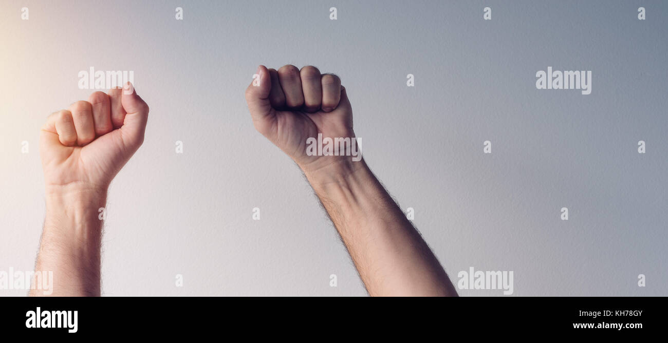 Raised clenched fist hires stock photography and images Alamy