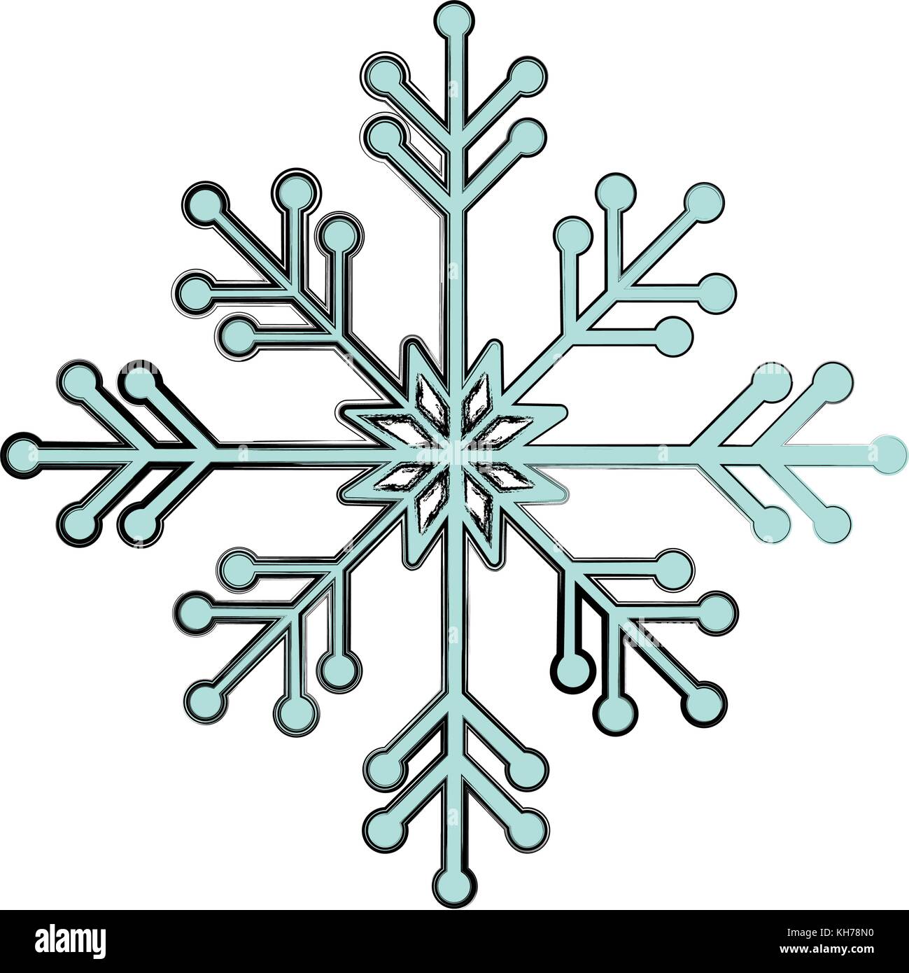 snowflake vector illustration Stock Vector Image & Art - Alamy