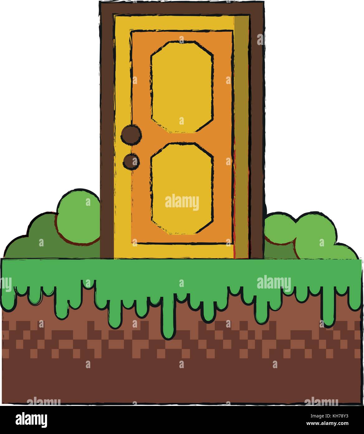 Door game item Stock Vector Image & Art Alamy