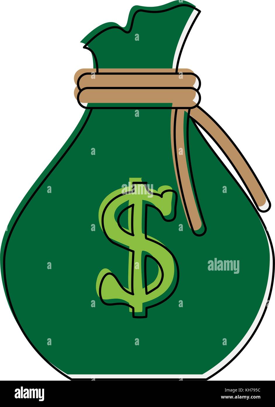 Bag of money Stock Vector Image & Art - Alamy