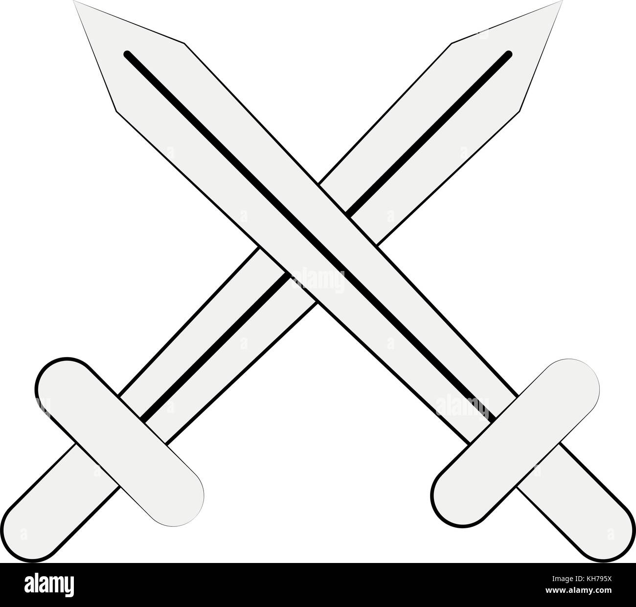 Swords crossed game icon Stock Vector Image & Art - Alamy
