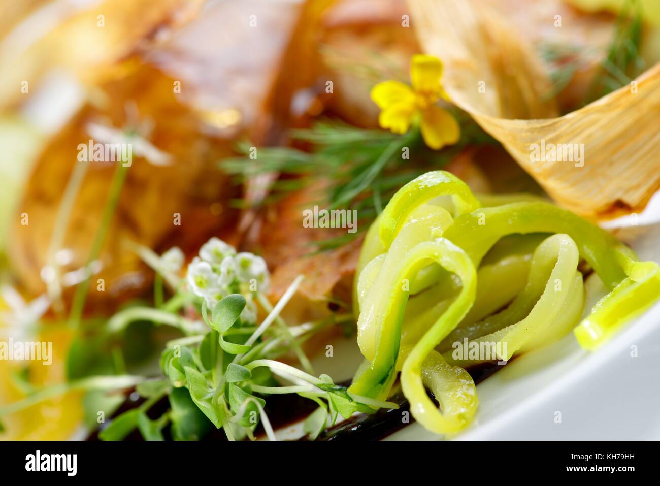 Lamb brains with herbs Stock Photo Alamy