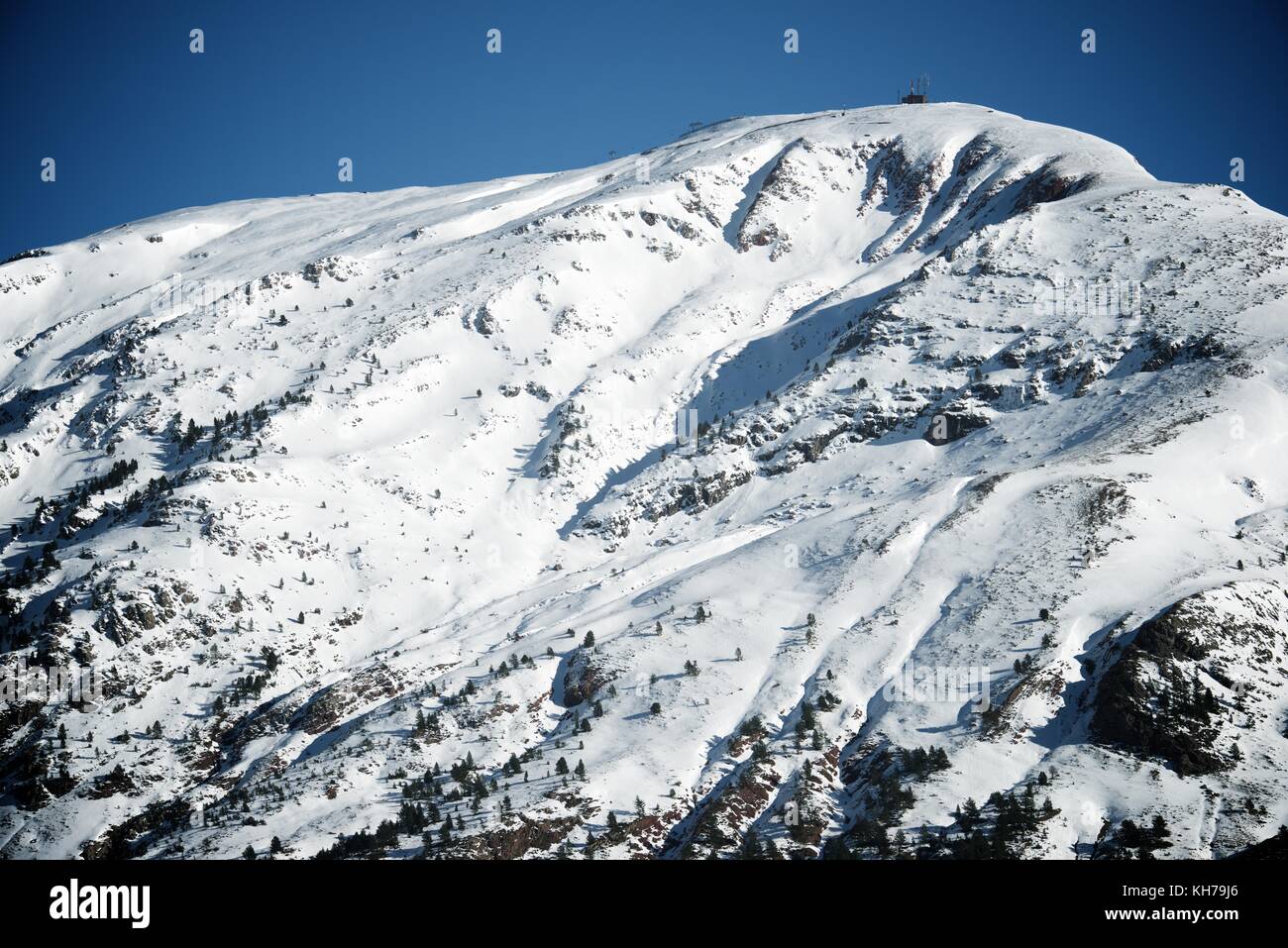 La Raca Peak in Canfranc Valley, Aragon, Huesca, Spain. Stock Photo