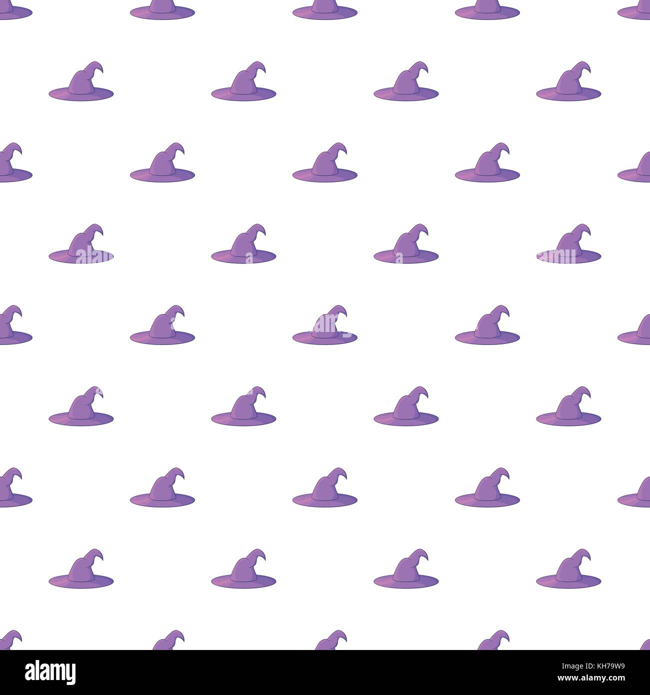 Witch hat pattern, cartoon style Stock Vector Image & Art - Alamy
