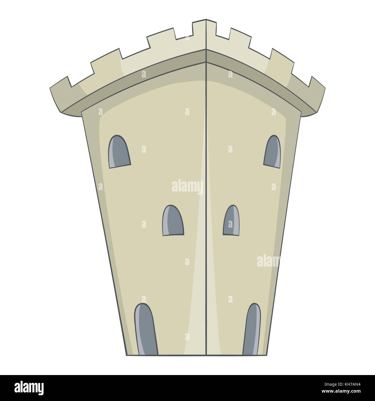 Medieval ancient fortress icon, cartoon style Stock Vector Image & Art ...