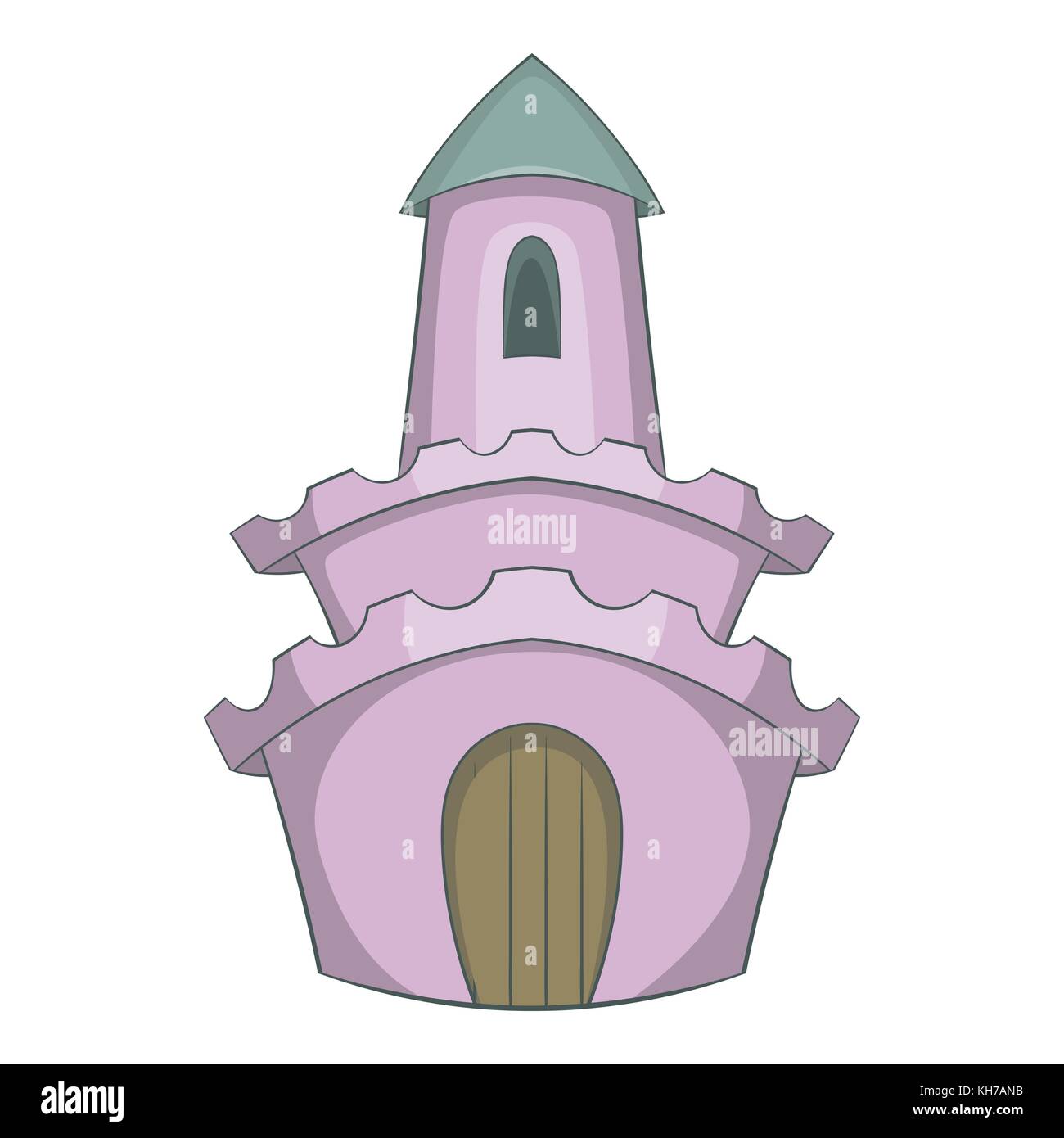 Fairytale castle icon, cartoon style Stock Vector Image & Art - Alamy