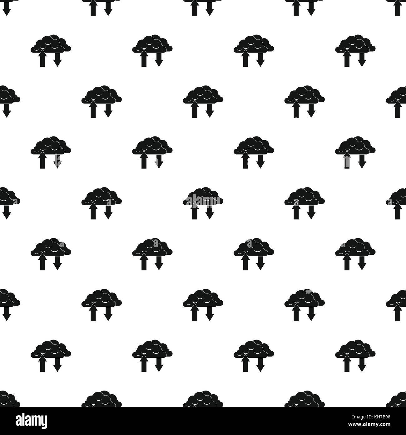 Upload and download data pattern, simple style Stock Vector Image & Art ...