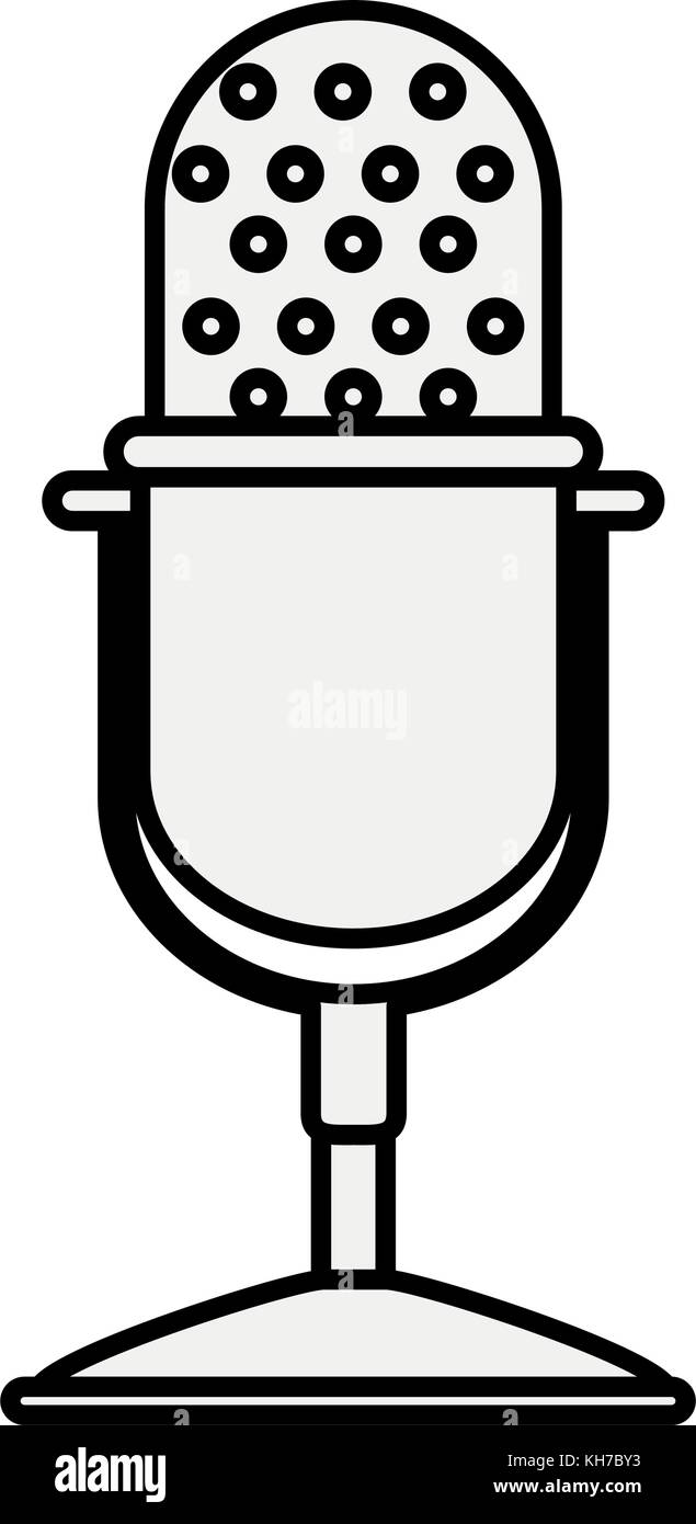 Old vintage microphone Stock Vector Image & Art - Alamy