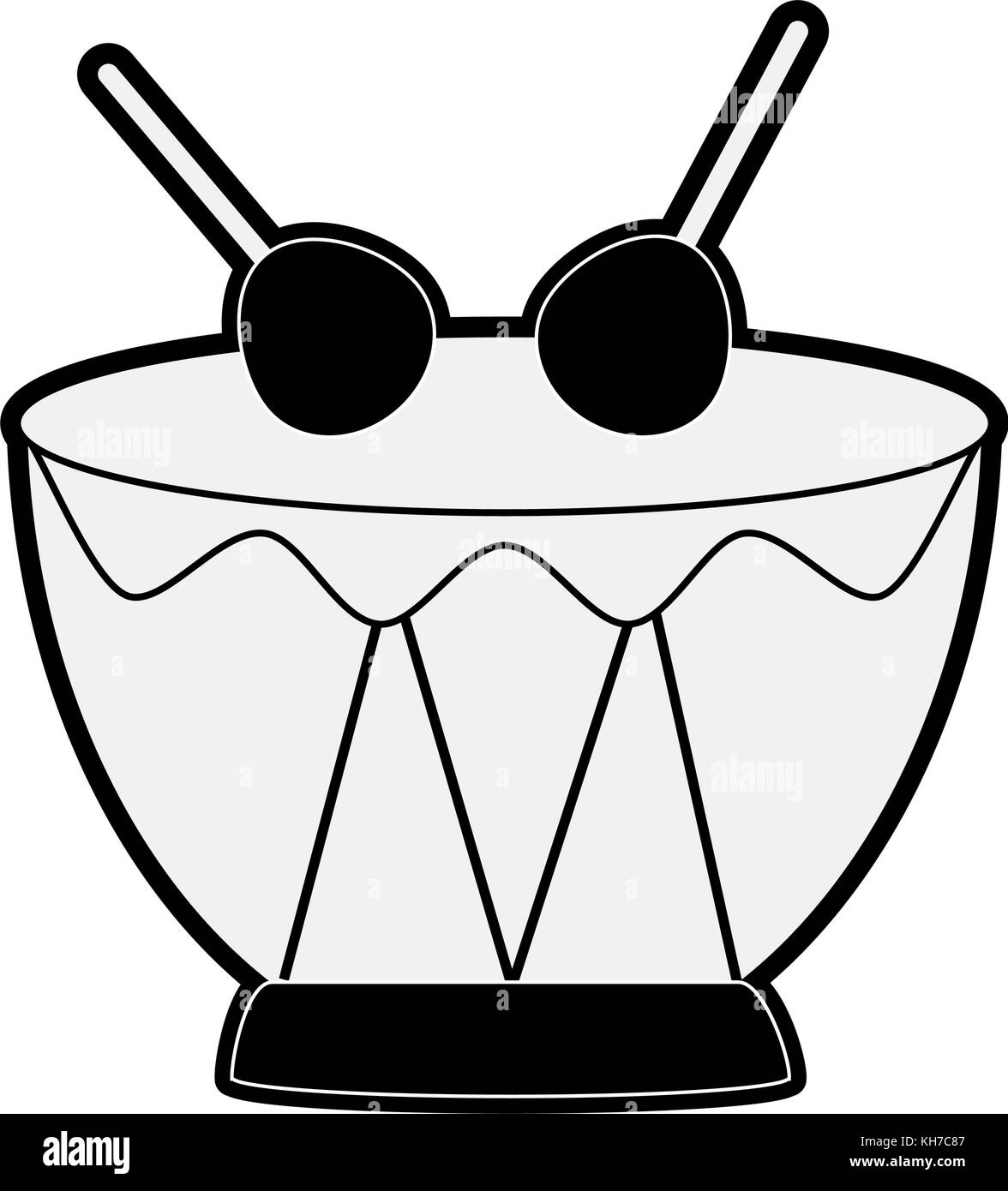 Drum music instrument Stock Vector Image & Art - Alamy