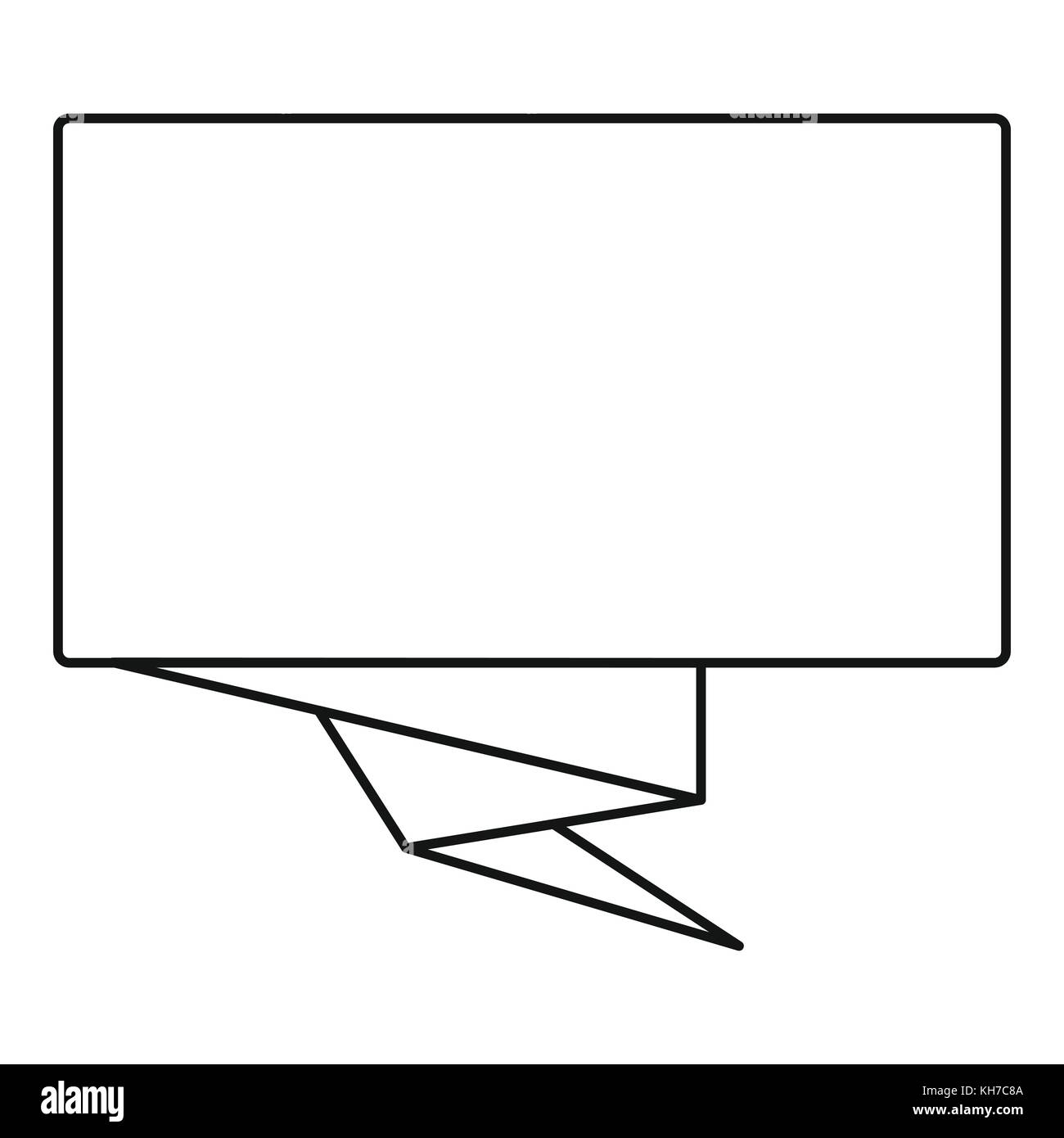 Square banner icon, outline style Stock Vector Image & Art - Alamy